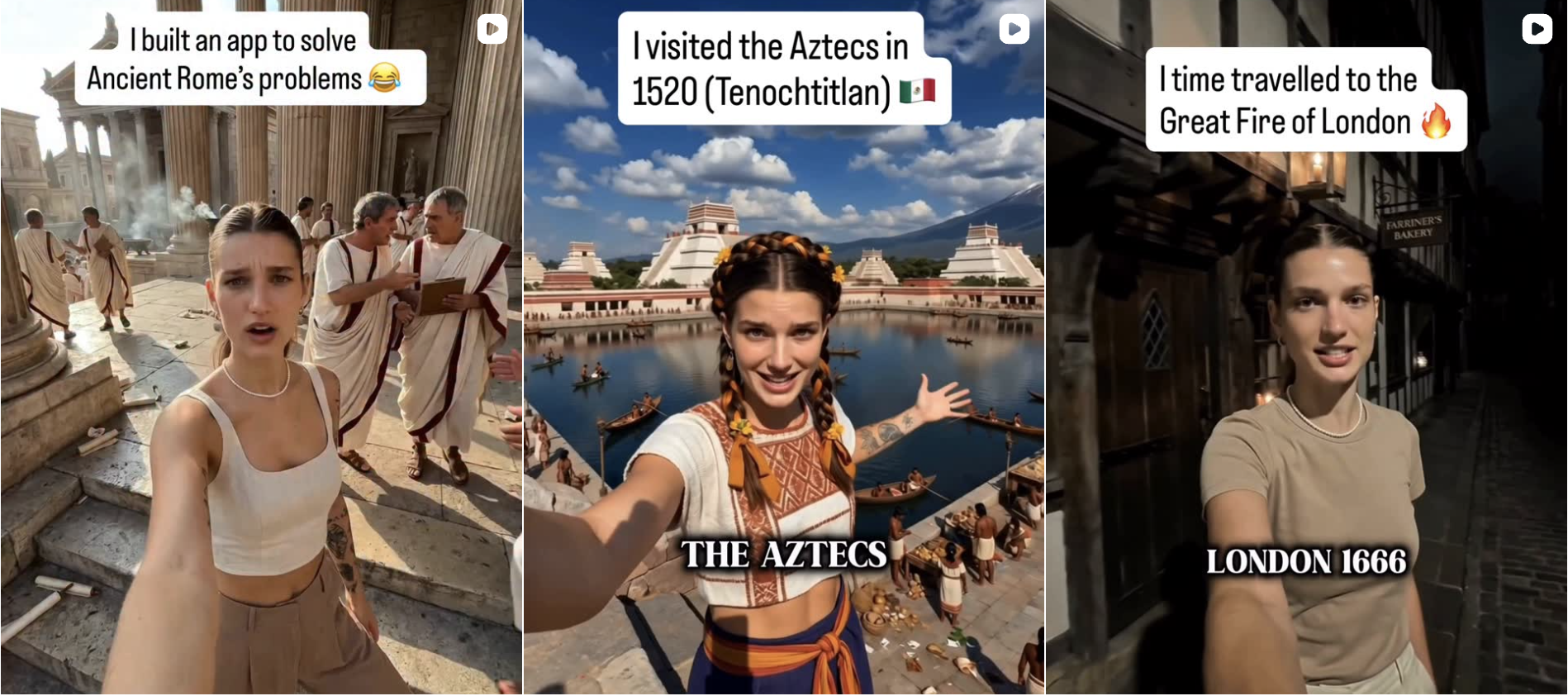 Chloe vs History — AI-generated history channel