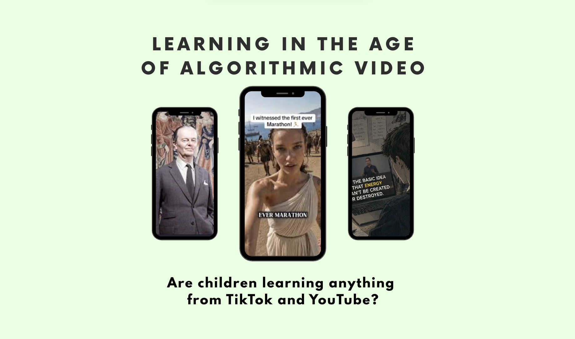 Teenager watching video