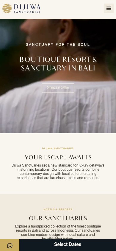 Dijiwa Sanctuaries website