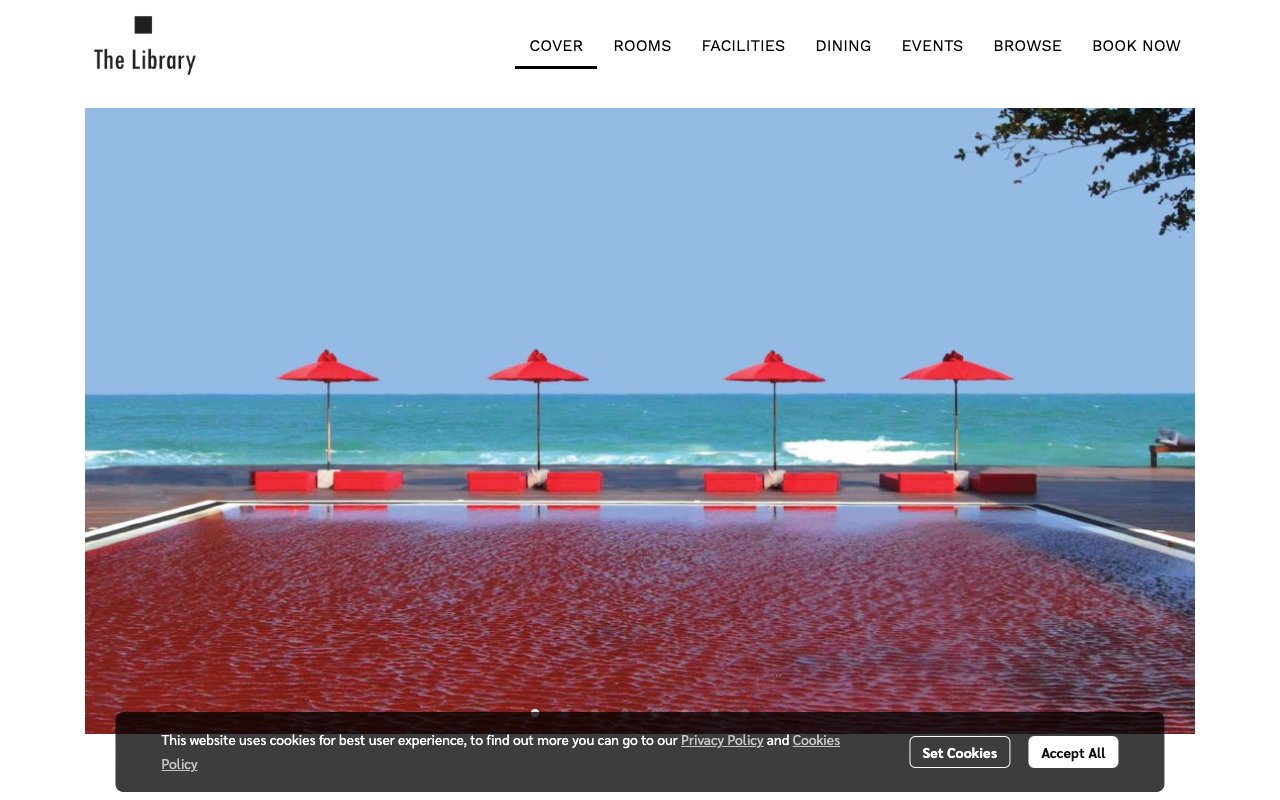 The Library Koh Samui website