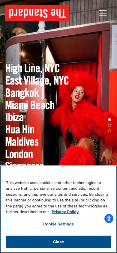 The Standard website